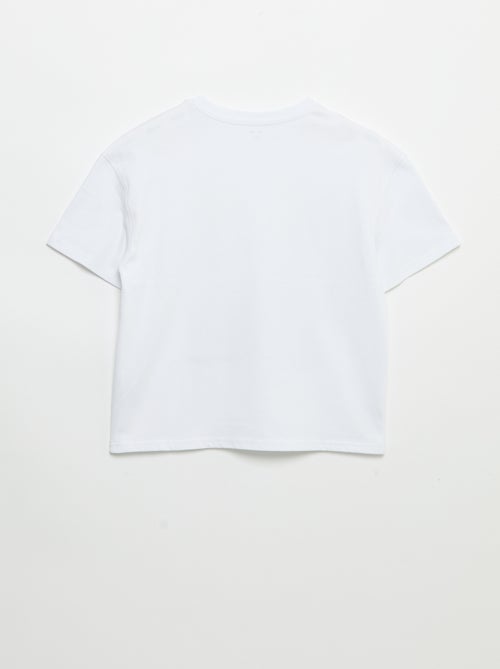 Camiseta vintage de manga corta con estampado de skate - Kiabi