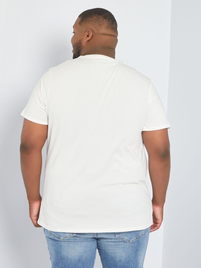 Camiseta vintage de punto BLANCO - Kiabi