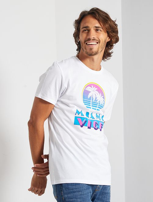 Camiseta vintage 'Miami Vice' - Kiabi