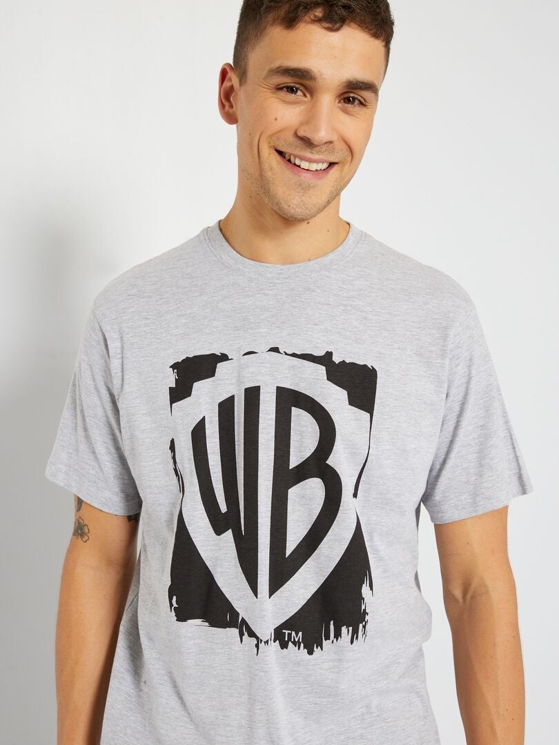 Camiseta 'Warner' gris chiné - Kiabi