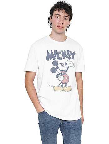 Camiseta washout para hombre - mickey mouse & friends