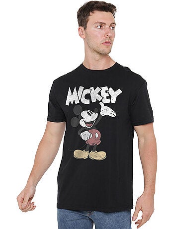 Camiseta washout para hombre - mickey mouse & friends
