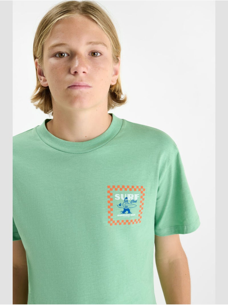 Camiseta WAVEBO Verde - Kiabi