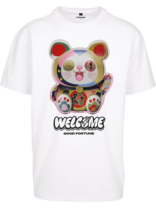 Camiseta welcome diseño gato para hombre - mister tee - Kiabi