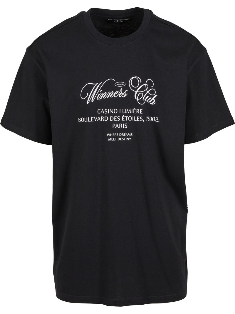 Camiseta winners club para hombre - mister tee Negro - Kiabi