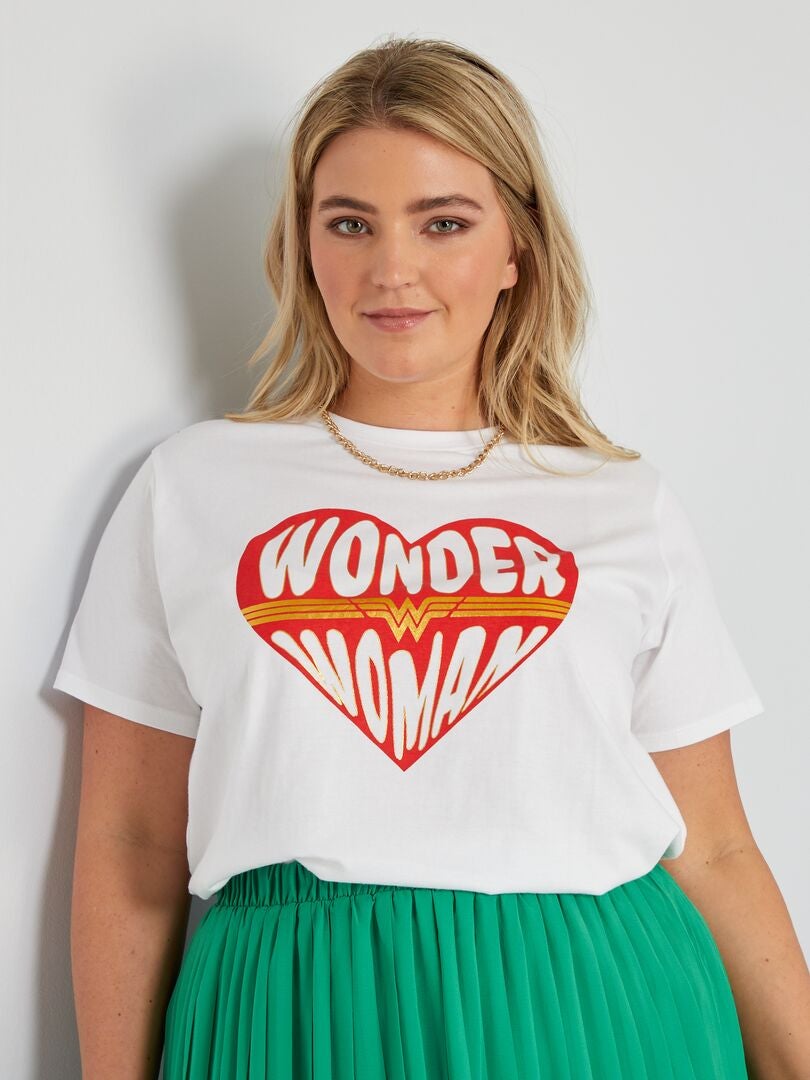Camiseta 'Wonder Woman' blanco - Kiabi
