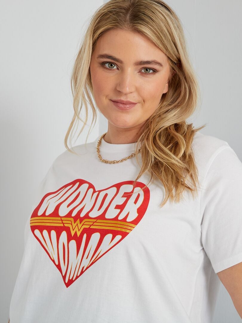 Camiseta 'Wonder Woman' blanco - Kiabi