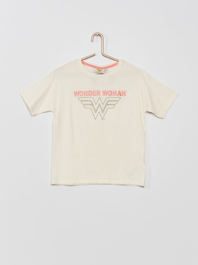 Camiseta 'Wonder Woman' de punto BLANCO - Kiabi