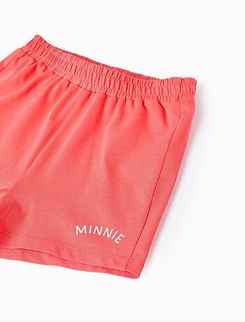Camiseta y pantalón corto de algodón con estampado de Minnie