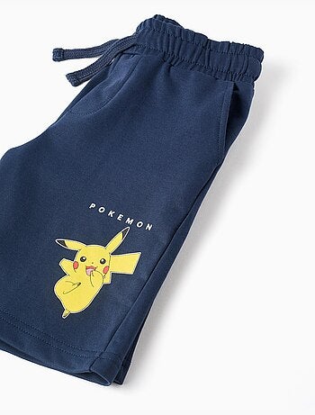 Camiseta y pantalones cortos de algodón con estampado de Pikachu