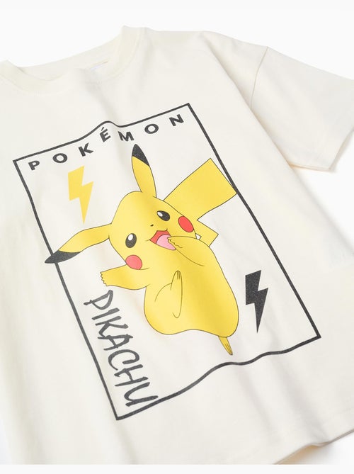 Camiseta y pantalones cortos de algodón con estampado de Pikachu - Kiabi
