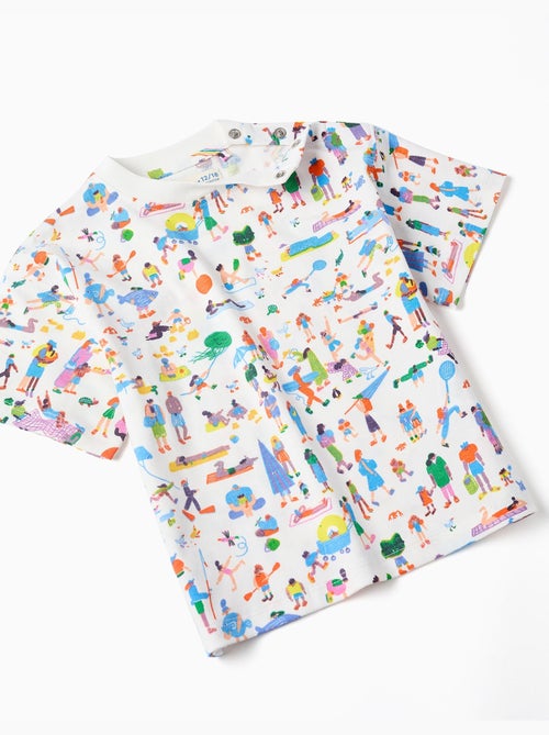 Camiseta y peto de algodón Carolina Celas x Zippy - Kiabi
