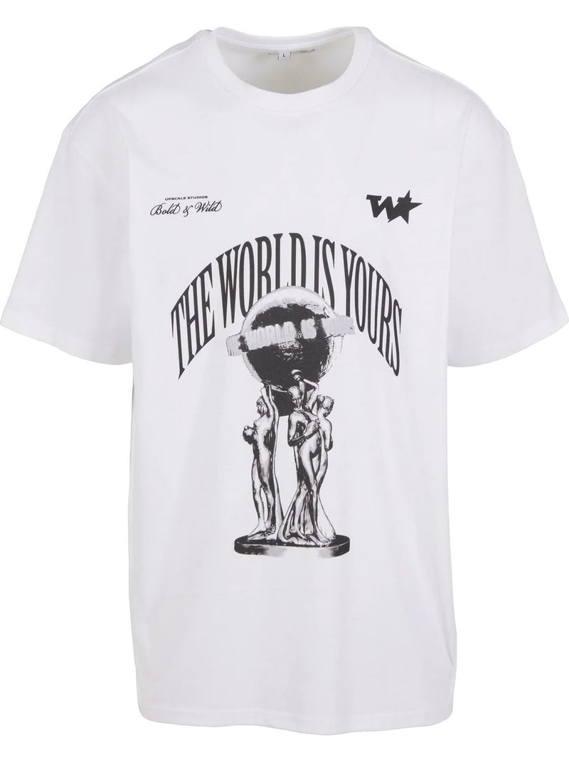 Camiseta your world para hombre - mister tee Blanco - Kiabi