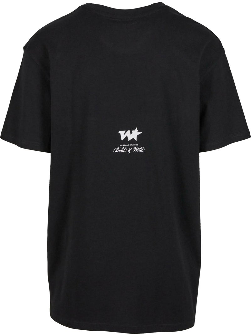 Camiseta your world para hombre - mister tee Negro - Kiabi
