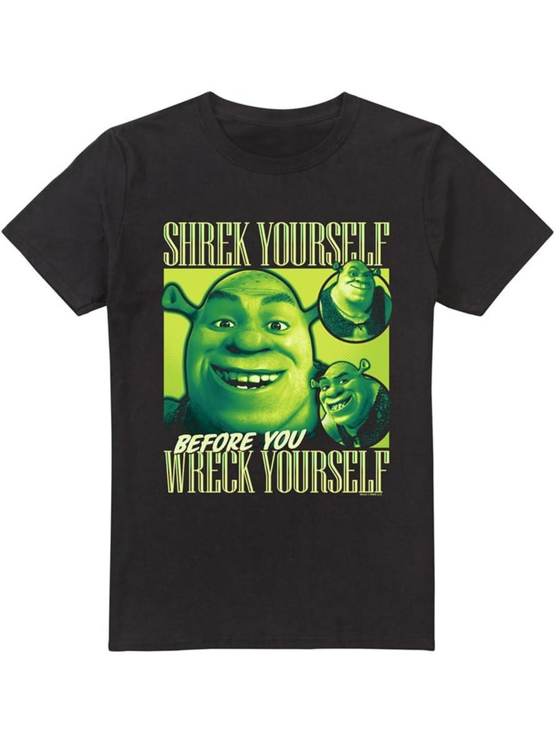 Camiseta  yourself bootleg para hombre - shrek Negro - Kiabi