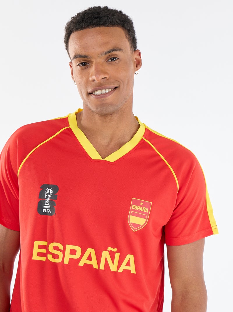 Camisetas con licencia oficial de la Copa Mundial de la FIFA 26™ - España Rojo - Kiabi