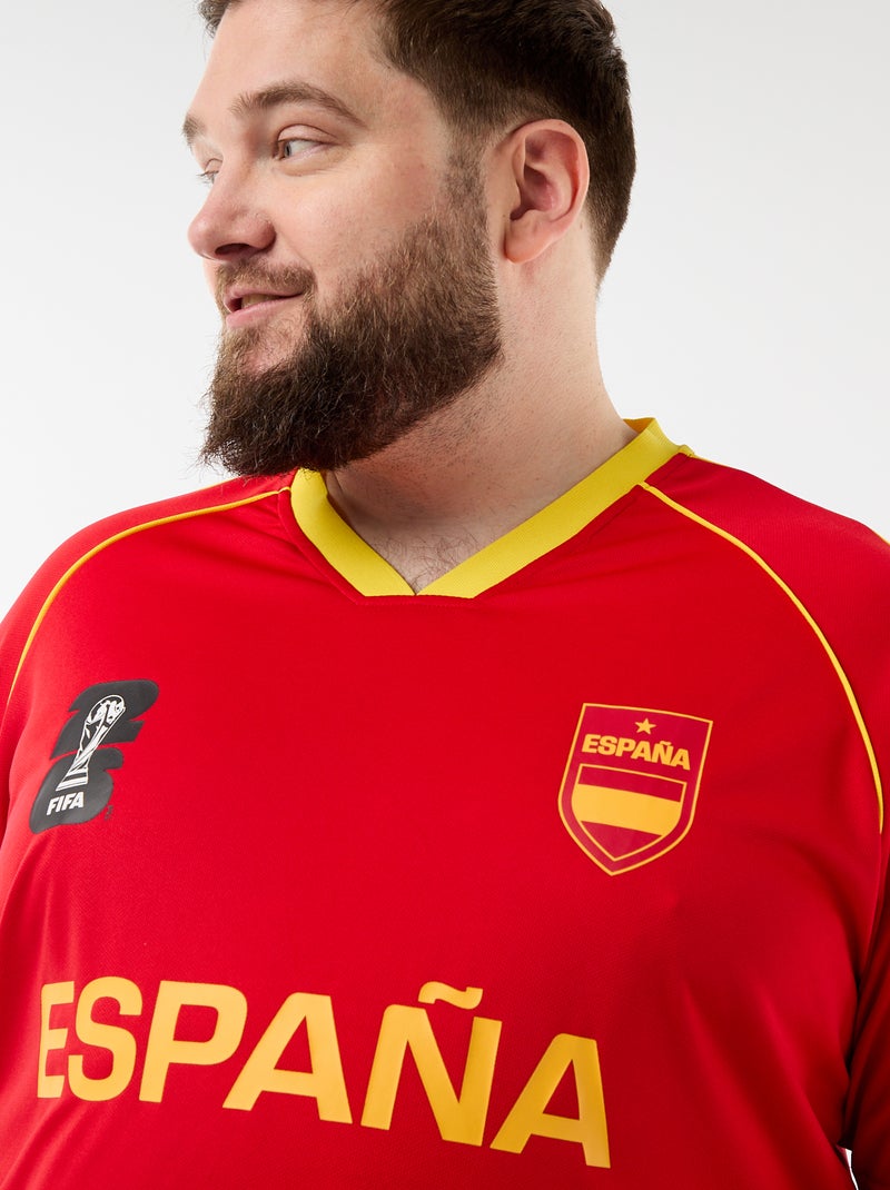 Camisetas con licencia oficial de la Copa Mundial de la FIFA 26™ - España Rojo - Kiabi