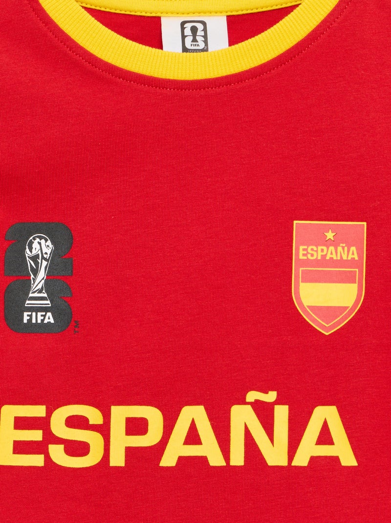 Camisetas con licencia oficial de la Copa Mundial de la FIFA 26™ - España Rojo - Kiabi