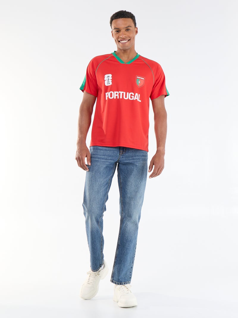 Camisetas con licencia oficial de la Copa Mundial de la FIFA 26™ - Portugal Rojo - Kiabi