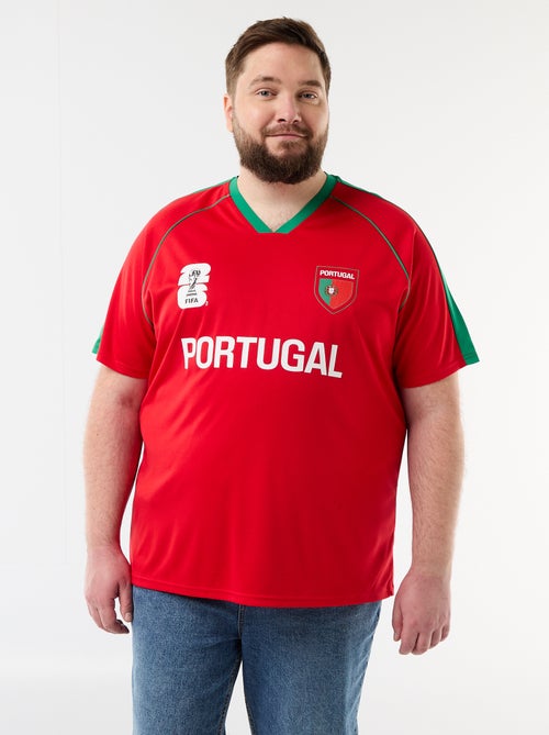 Camisetas con licencia oficial de la Copa Mundial de la FIFA 26™ - Portugal - Kiabi Camisetas con licencia oficial de la Copa Mundial de la FIFA 26™ - Portugal - Kiabi
