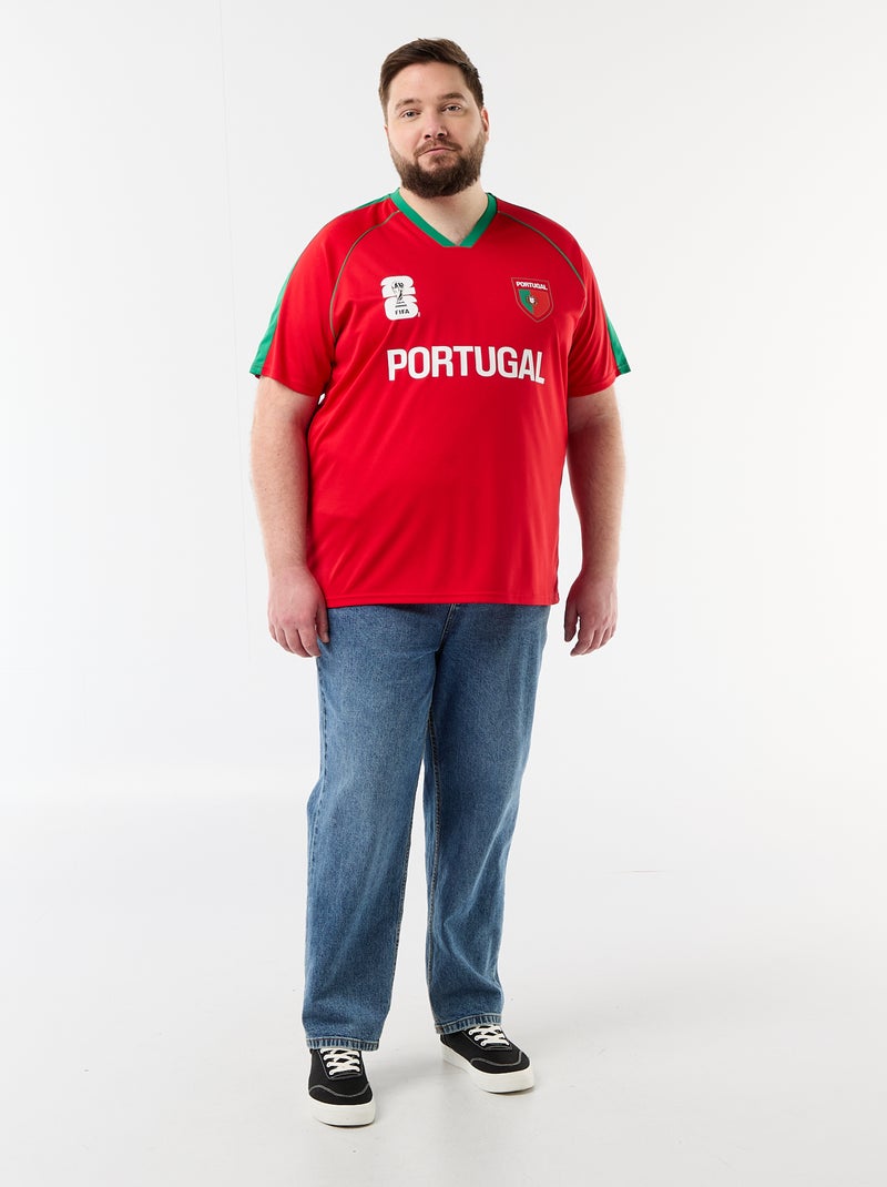 Camisetas con licencia oficial de la Copa Mundial de la FIFA 26™ - Portugal Rojo - Kiabi