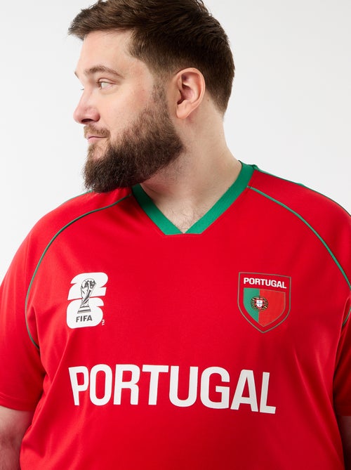 Camisetas con licencia oficial de la Copa Mundial de la FIFA 26™ - Portugal - Kiabi Camisetas con licencia oficial de la Copa Mundial de la FIFA 26™ - Portugal - Kiabi