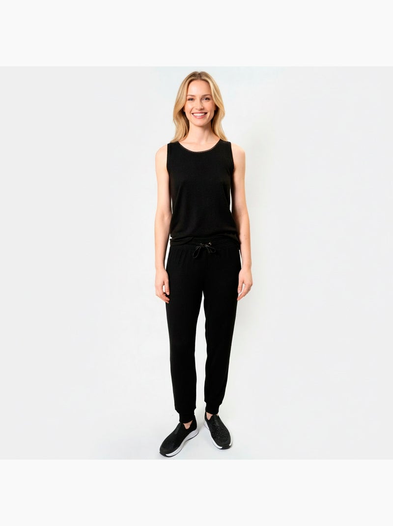Camisetas homewear mujer Isotoner Negro - Kiabi