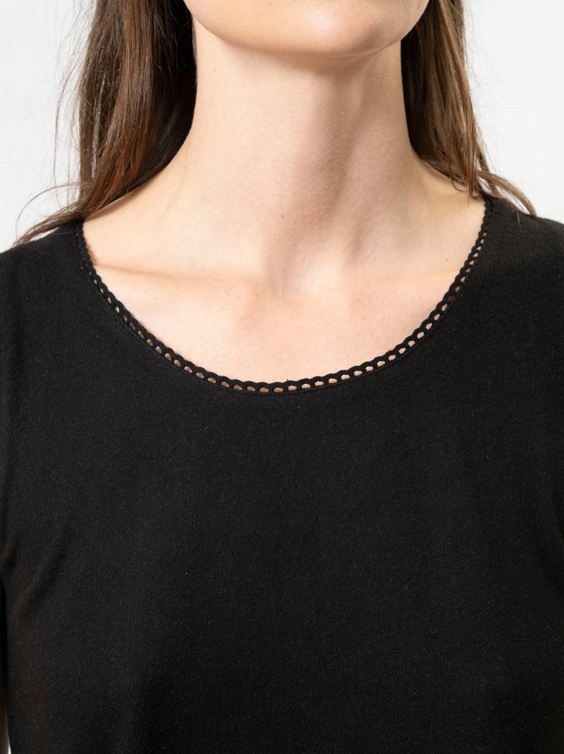 Camisetas homewear mujer Isotoner Negro - Kiabi