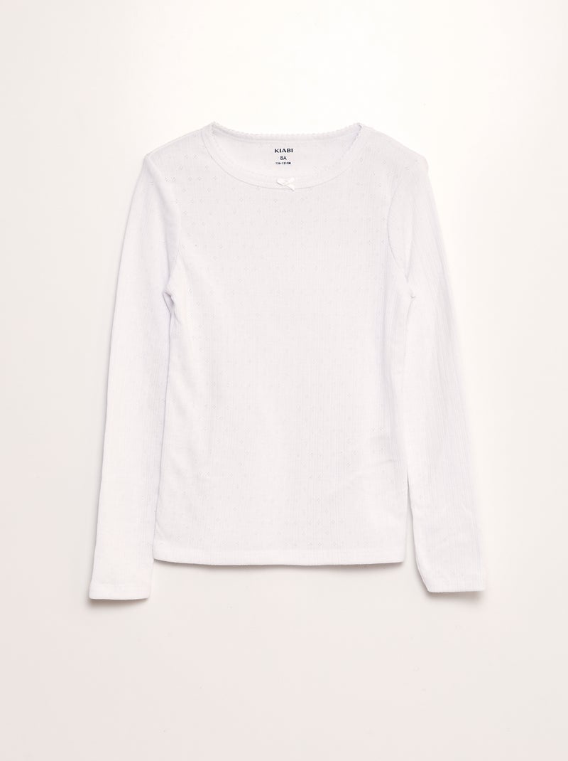 Camisetas interiores termorreguladoras - pack de 2 BLANCO - Kiabi