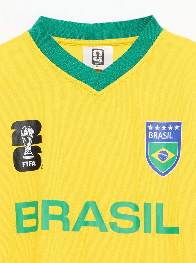 Camisetas oficiales de la Copa Mundial de la FIFA 26™ - Brasil Amarillo - Kiabi