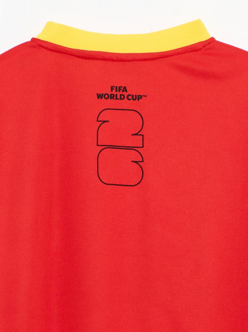 Camisetas oficiales de la Copa Mundial de la FIFA 26™ - Brasil Rojo - Kiabi