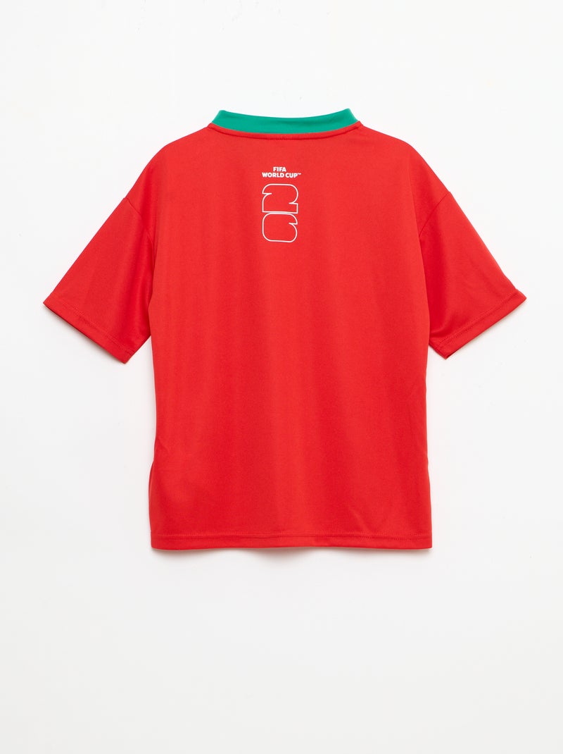 Camisetas oficiales de la Copa Mundial de la FIFA 26™ - Portugal Rojo - Kiabi