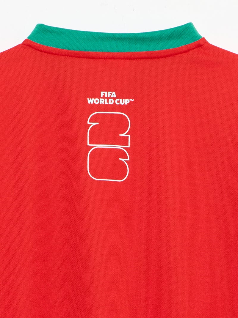 Camisetas oficiales de la Copa Mundial de la FIFA 26™ - Portugal Rojo - Kiabi