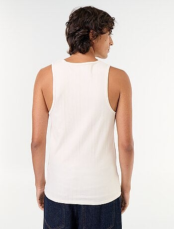 Camisetas sin mangas de punto acanalado