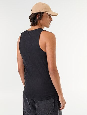 Camisetas sin mangas de punto acanalado