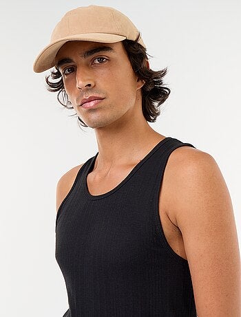 Camisetas sin mangas de punto acanalado