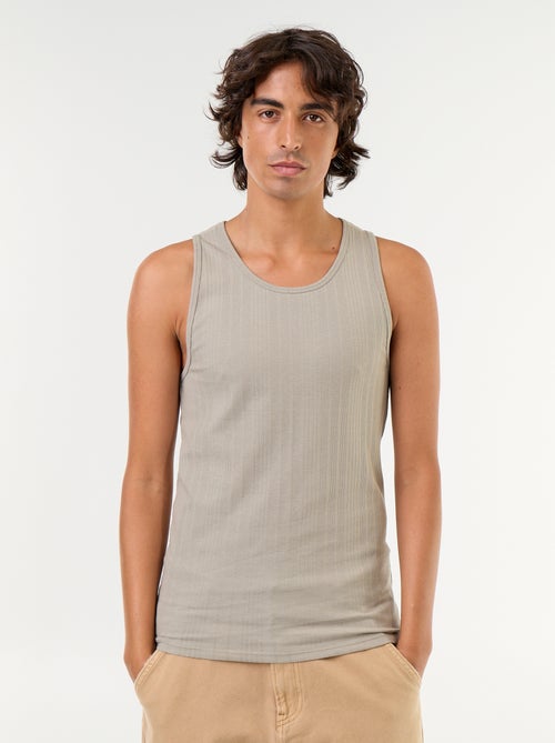 Camisetas sin mangas de punto acanalado - Kiabi