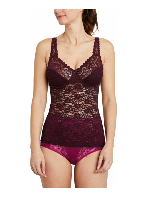 Camisola con parte delantera de encaje con aros - Afibel - Kiabi