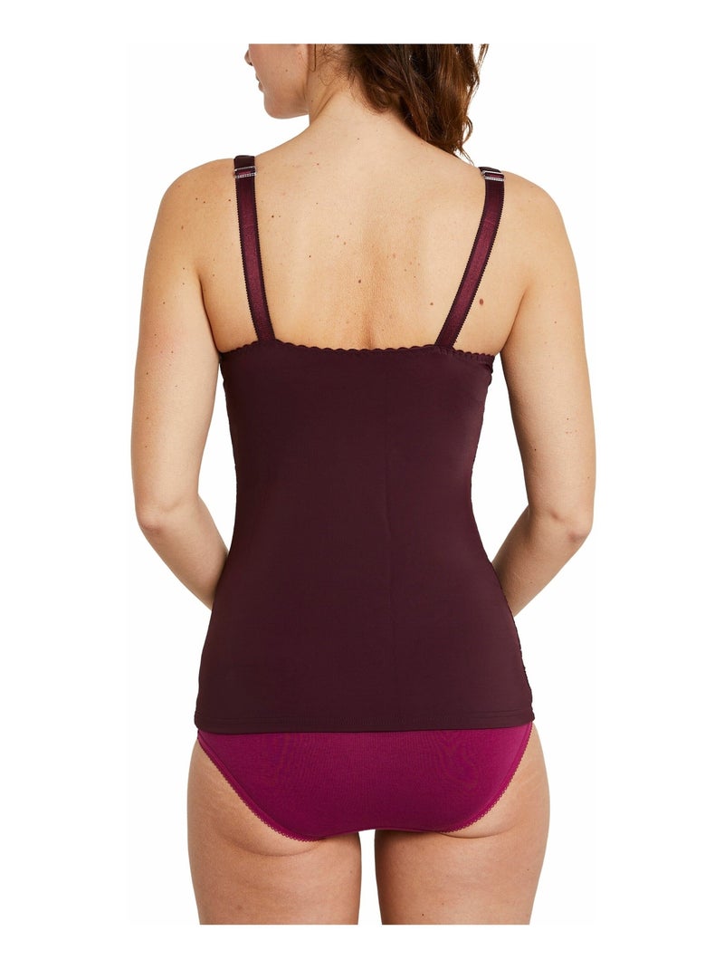 Camisola con parte delantera de encaje con aros - Afibel Violeta - Kiabi