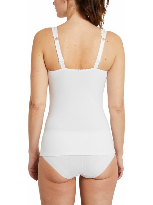 Camisola de punto elástico y encaje - Afibel - Kiabi