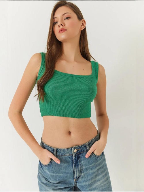 Camisola de tiras acanalada lucci - Kiabi