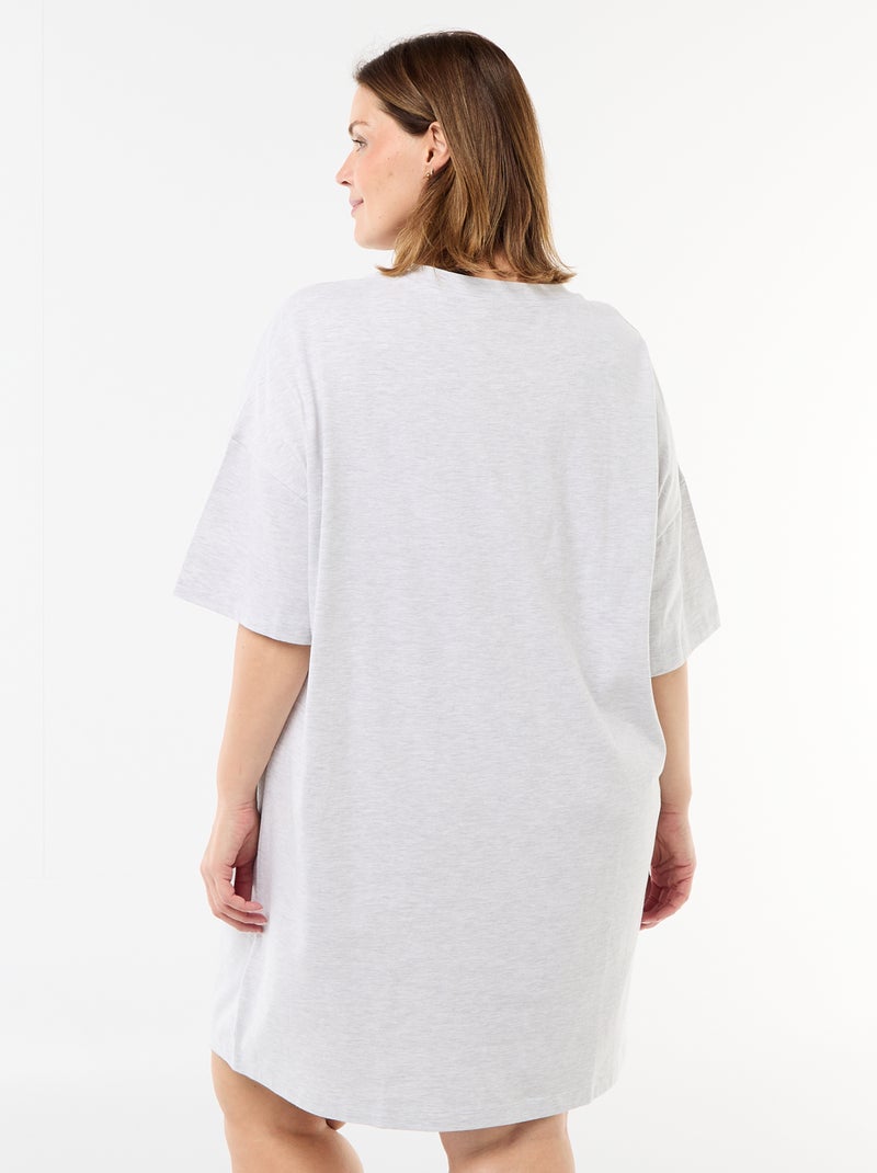 Camisón camiseta 'Tambor' Gris - Kiabi