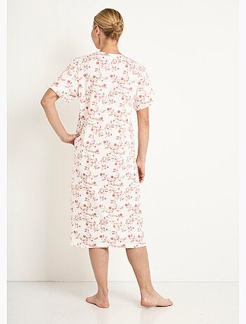 Camisón cómodo de largo medio estampado - Afibel