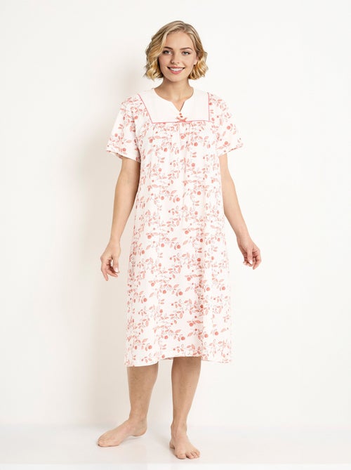 Camisón cómodo de largo medio estampado - Afibel - Kiabi