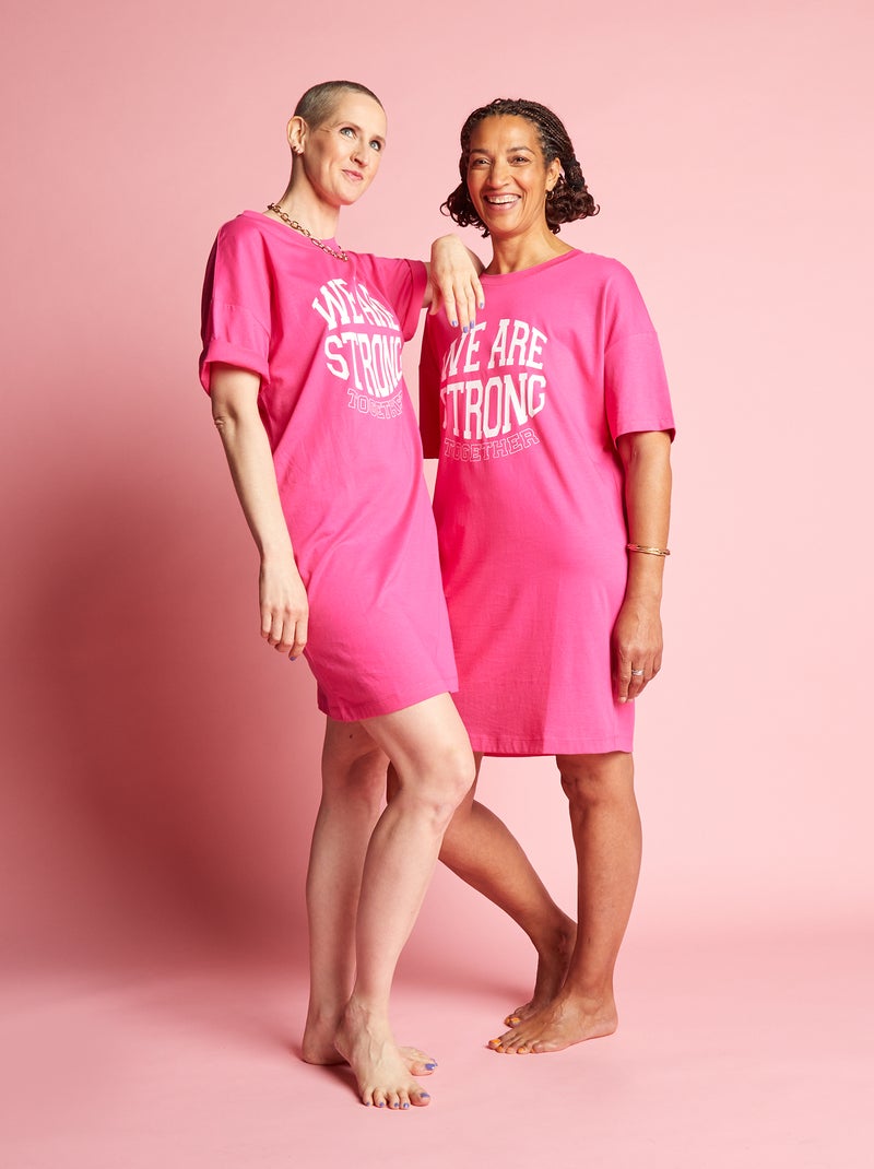 Camisón con estampado ROSA - Kiabi