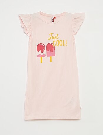 Camisón con volantes y estampado