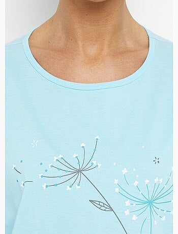 Camisón corto de algodón liso - lote de 2 - Afibel