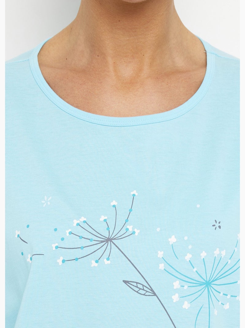 Camisón corto de algodón liso - lote de 2 - Afibel Multicolor - Kiabi