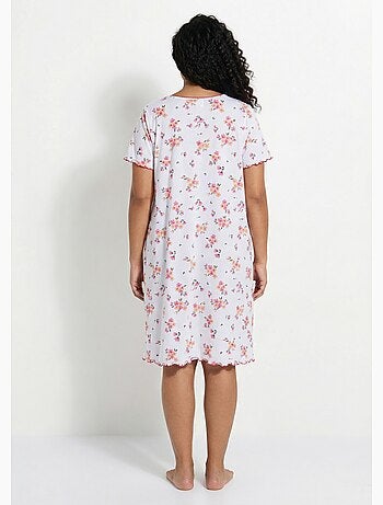 Camisón de algodón de manga corta - Afibel