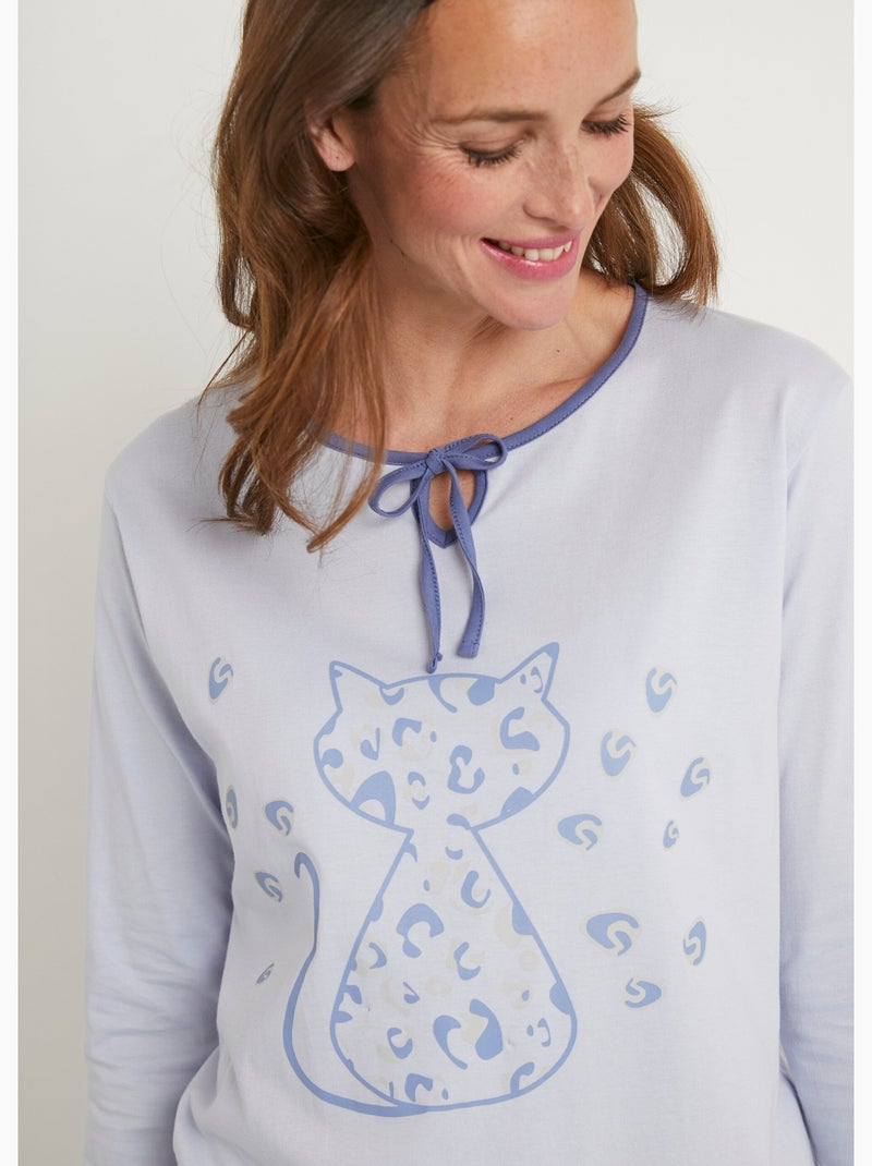 Camisón de algodón de manga larga - lote de 2 - Afibel N/D - Kiabi
